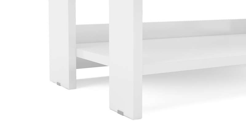 Estante Platina Alta e Estreita Branca Politorno - Branco