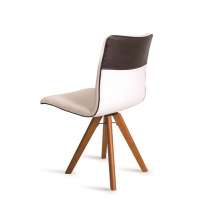 Cadeira Cristal Giratória Bege Casa A