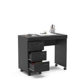 Mesa Home Office Osaka Preta Politorno - Preto
