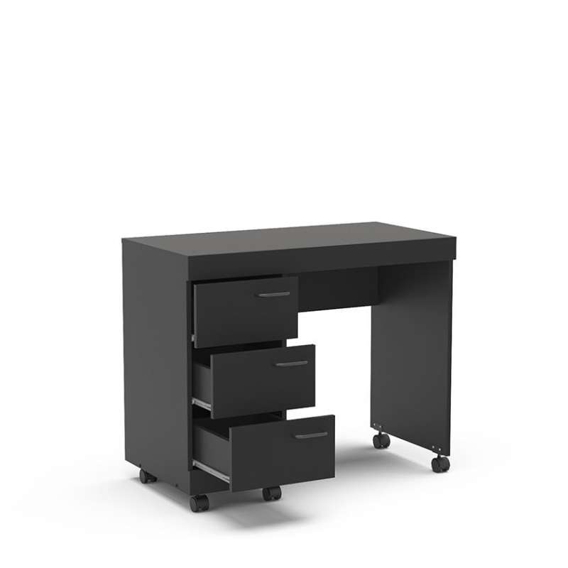 Mesa Home Office Osaka Preta Politorno - Preto