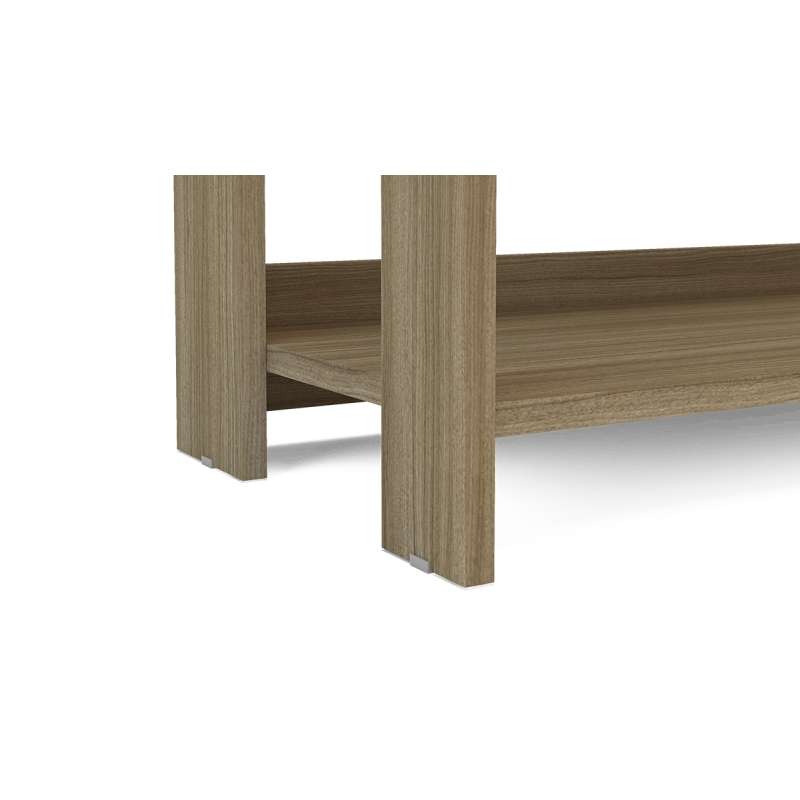 Estante Platina Baixa Castanho Politorno - Castanho