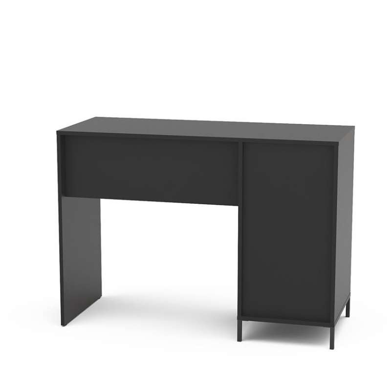 Mesa com 3 gavetas Santa Mônica Preta Politorno - Preto