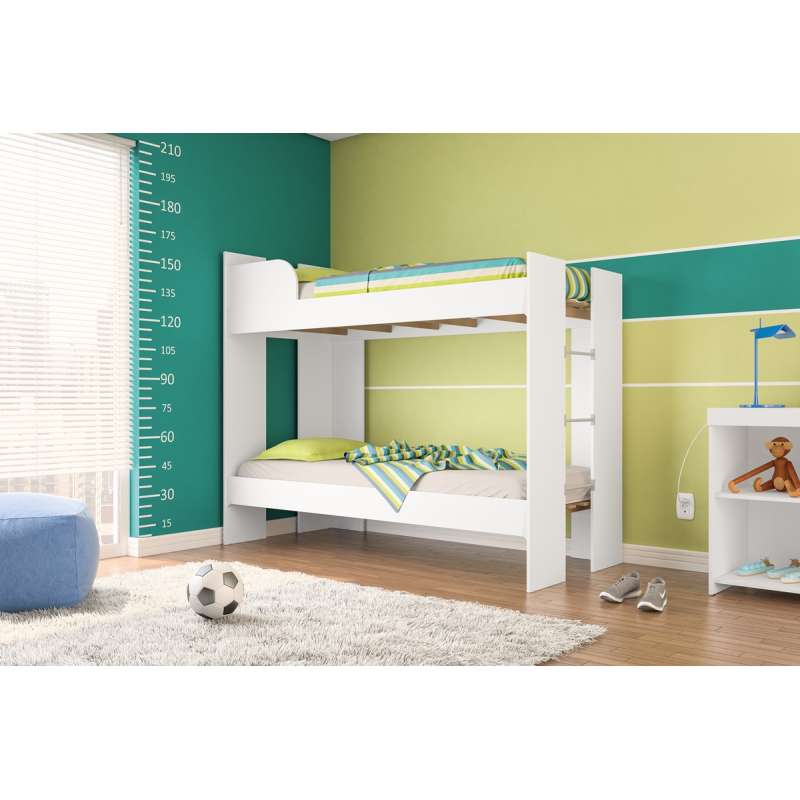 Beliche Moderna Branca para Quartos Pequenos Lins Politorno - Branco