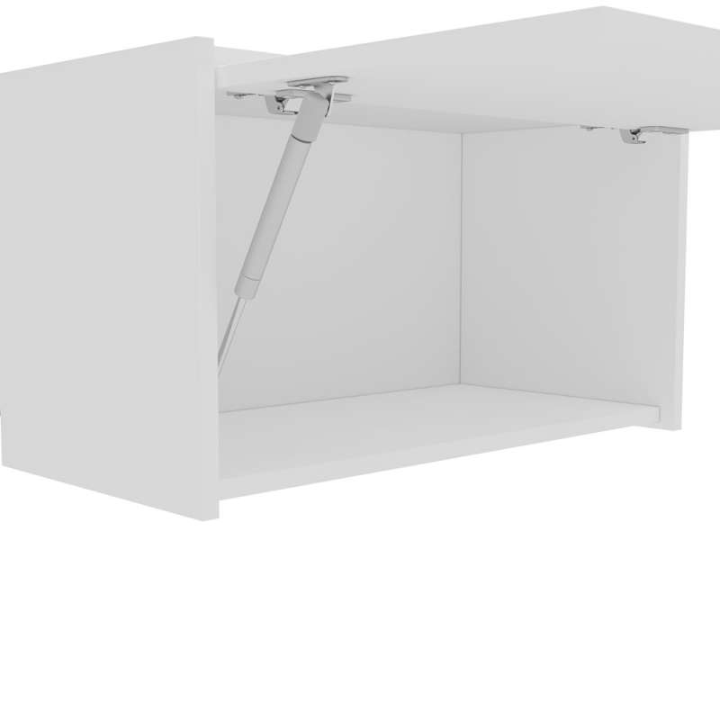 Armário Aéreo 1 porta basculante Évora Branco Politorno - Branco