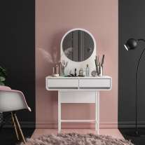 Penteadeira Compacta Retro Holanda Branca Politorno