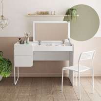 Penteadeira com Escrivaninha Columbia Branca Politorno