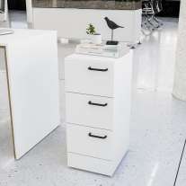 Gaveteiro Zurique 3 Gavetas Branco Politorno