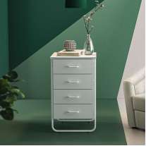 Gaveteiro Foster 4 gavetas Branco Politorno