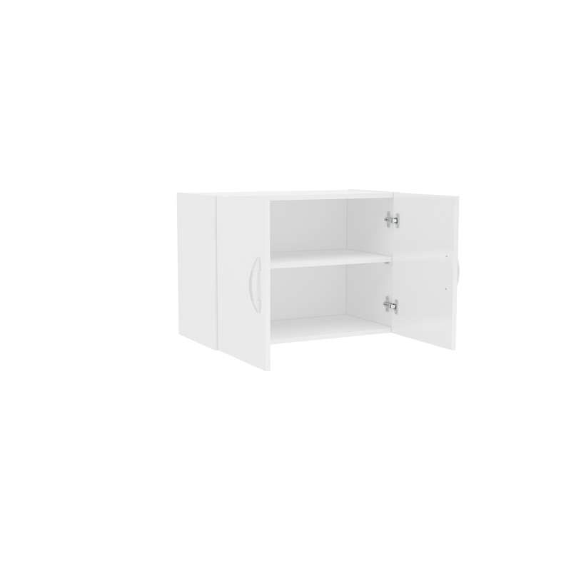 Armário Aéreo 2 portas Branco Politorno - Branco