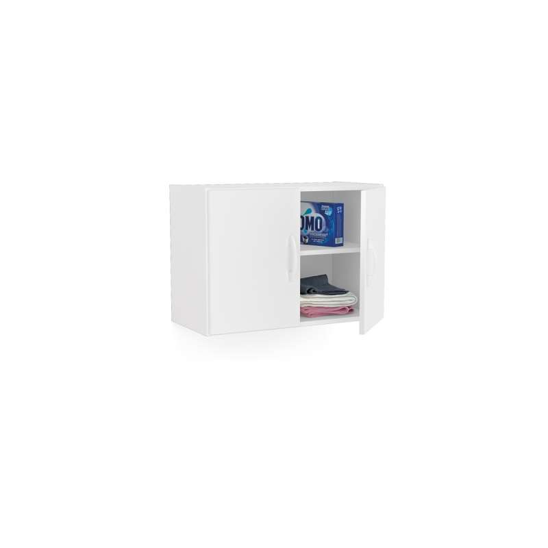 Armário Aéreo 2 portas Branco Politorno - Branco