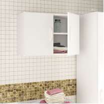 Armário Aéreo 2 portas Branco Politorno