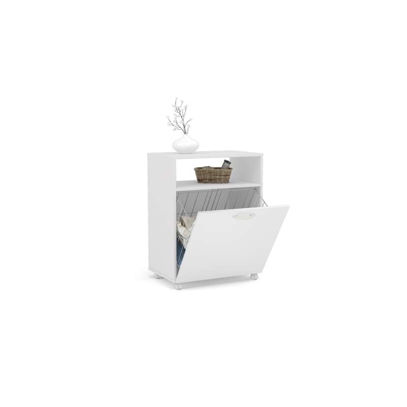 Balcão com Tulha Branco Politorno - Branco