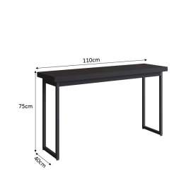 Aparador Tubular Miami 110cm Preto - Preto