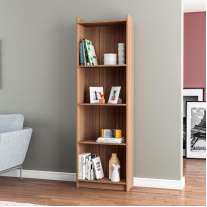 Estante de Madeira com 4 Prateleiras Castanho Politorno