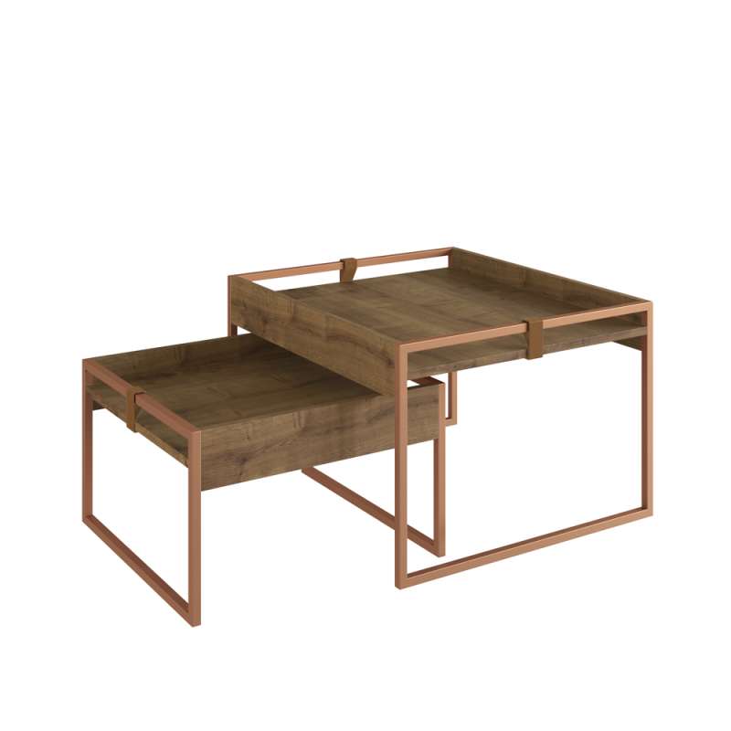 Conjunto Mesa de Centro Columbia Woodmel - Woodmel