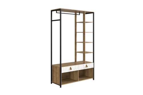 Mini Closet Guarda-Roupa 2 Gavetas Woodmel Volakas