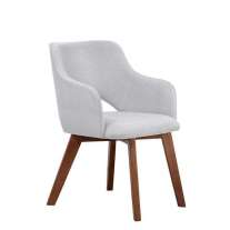 Cadeira de Jantar Estofada Parma Off White Cercatto Cadeira de Jantar Estofada Parma Off White Cercatto
