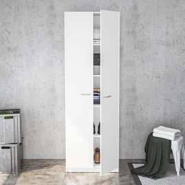 Armário Multiuso Picuí 2 Portas 4 Prateleiras Branco Politorno - Branco