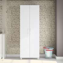 Armário Organizador Multiuso Clean 2 portas Branco Politorno Armário Organizador Multiuso Clean 2 portas Branco Politorno
