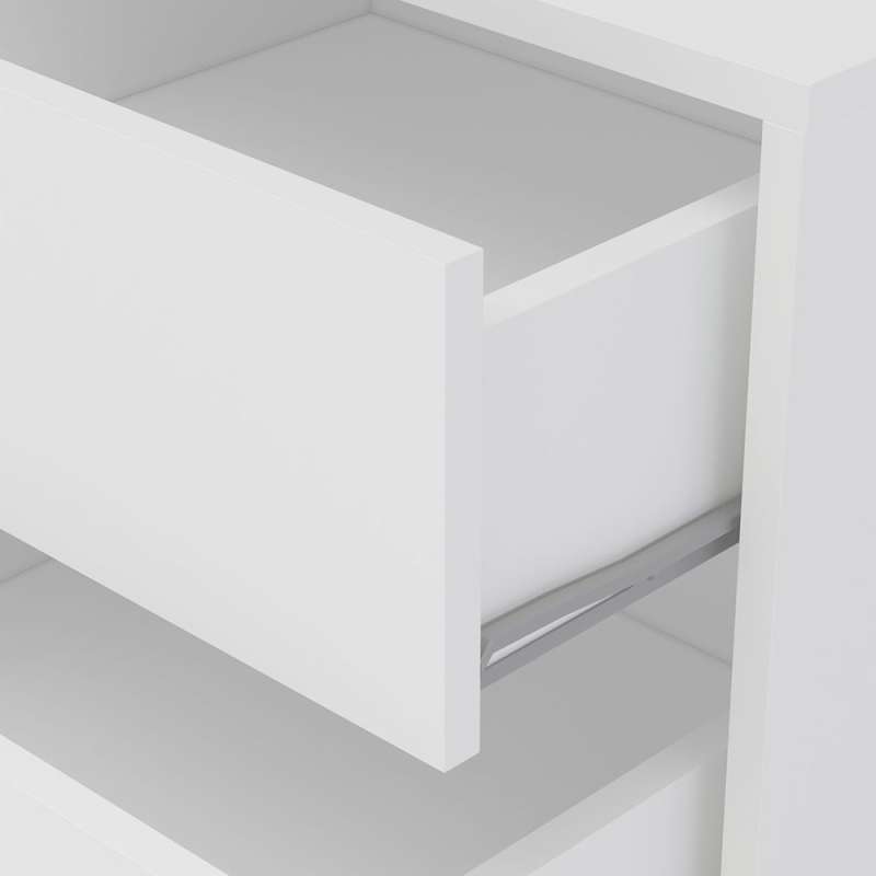 Gaveteiro Mauá 3 Gavetas 450mm Branco Politorno - Branco