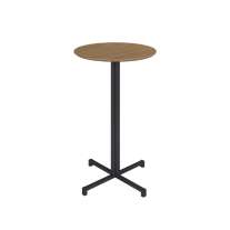 Mesa Mini Bistrô Redonda Cais Olmo e Preto Metta Mobili Mesa Mini Bistrô Redonda Cais Olmo e Preto Metta Mobili