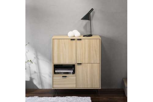 Aparador 3 Portas com Gaveta e Nicho Cayman Legno Salinas Politorno