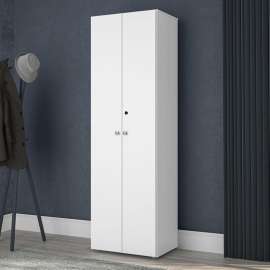 Sapateira Cajamar 2 portas (1 com chave) e 4 prateleiras - Branco