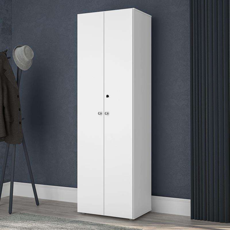 Sapateira Cajamar 2 portas (1 com chave) e 4 prateleiras - Branco