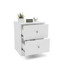 Mesa de Cabeceira Gandu 2 Gavetas Politorno Mesa de Cabeceira Gandu 2 Gavetas Politorno