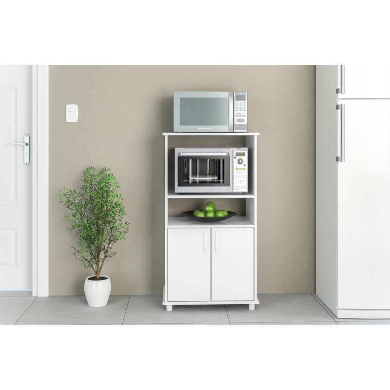 Balcão para Cozinha Blumenau Branco Politorno - Branco