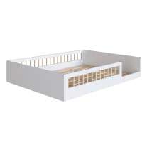 Cama Montessoriana de Casal Affetto Branco Completa Móveis Cama Montessoriana de Casal Affetto Branco Completa Móveis
