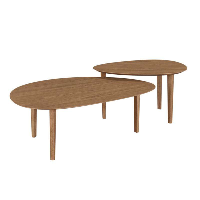 Conjunto de Mesas de Centro Brisa Olmo Metta Mobili - Olmo