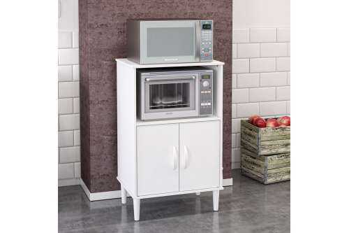 Balcão de Cozinha Cerro Largo com 2 Portas e Nicho Branco Politorno