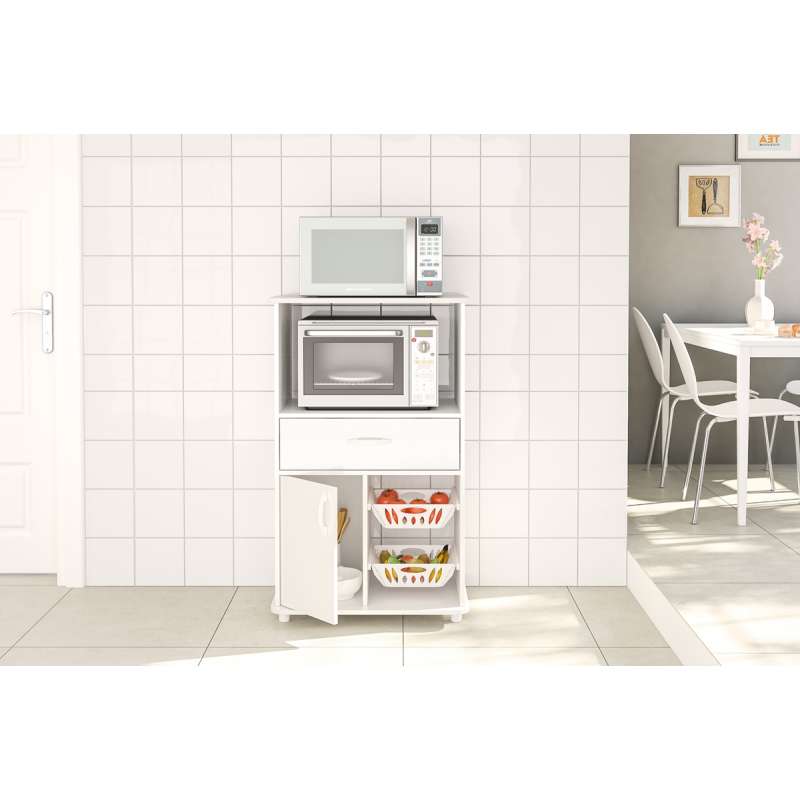 Balcão com Fruteira Branco Tocantins Politorno - Branco