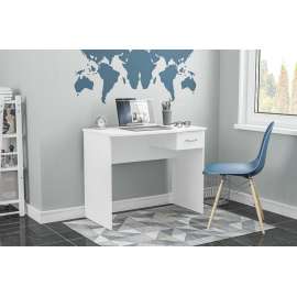 Mesa de Escritório Arapeí com 1 Gaveta Branco Politorno - Branco