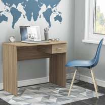 Mesa de Escritório Arapeí com 1 Gaveta Castanho Politorno Mesa de Escritório Arapeí com 1 Gaveta Castanho Politorno