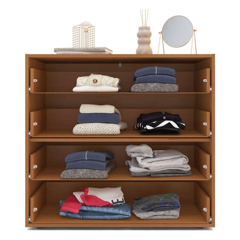 Cômoda 4 Gavetas Freijó e Azul Porto Politorno - Freijó e Azul