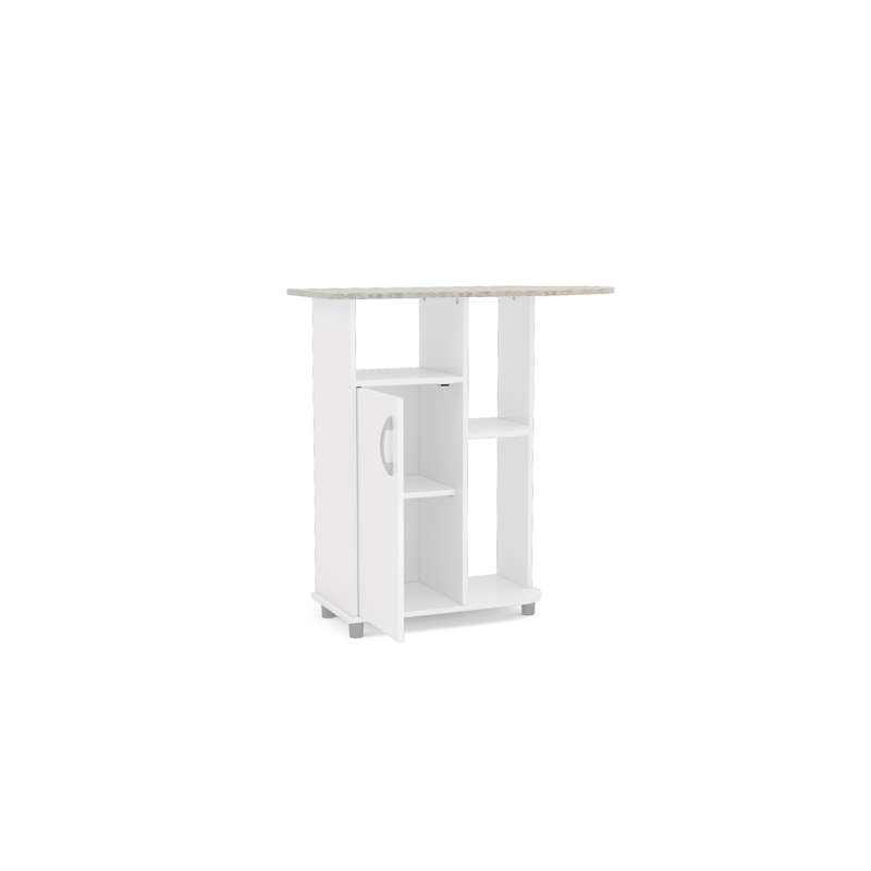 Balcão com Tábua de Passar Lucena Branco Politorno - Branco