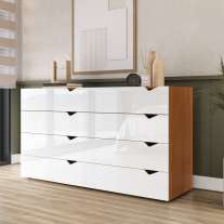 C&ocirc;moda 8 Gavetas Freij&oacute; e Branca Porto Politorno