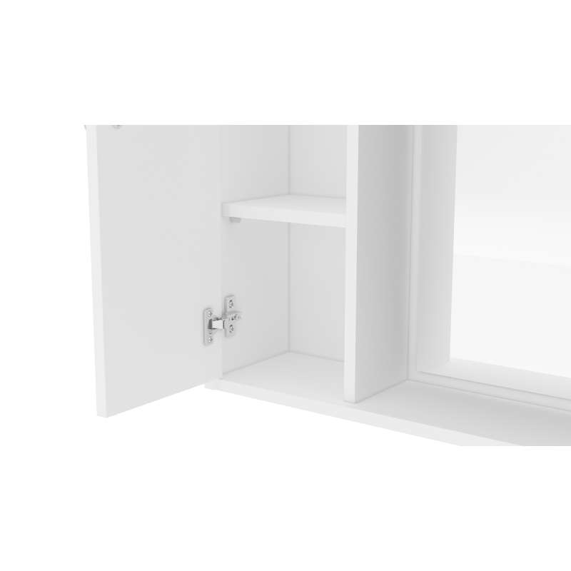 Armário Aéreo de Banheiro Branco Politorno - Branco