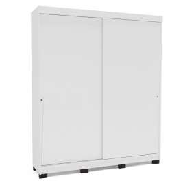 Roupeiro Casal 2 Portas de Correr Porto Branco Politorno - Branco