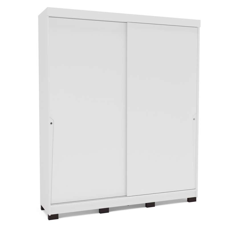 Roupeiro Casal 2 Portas de Correr Porto Branco Politorno - Branco