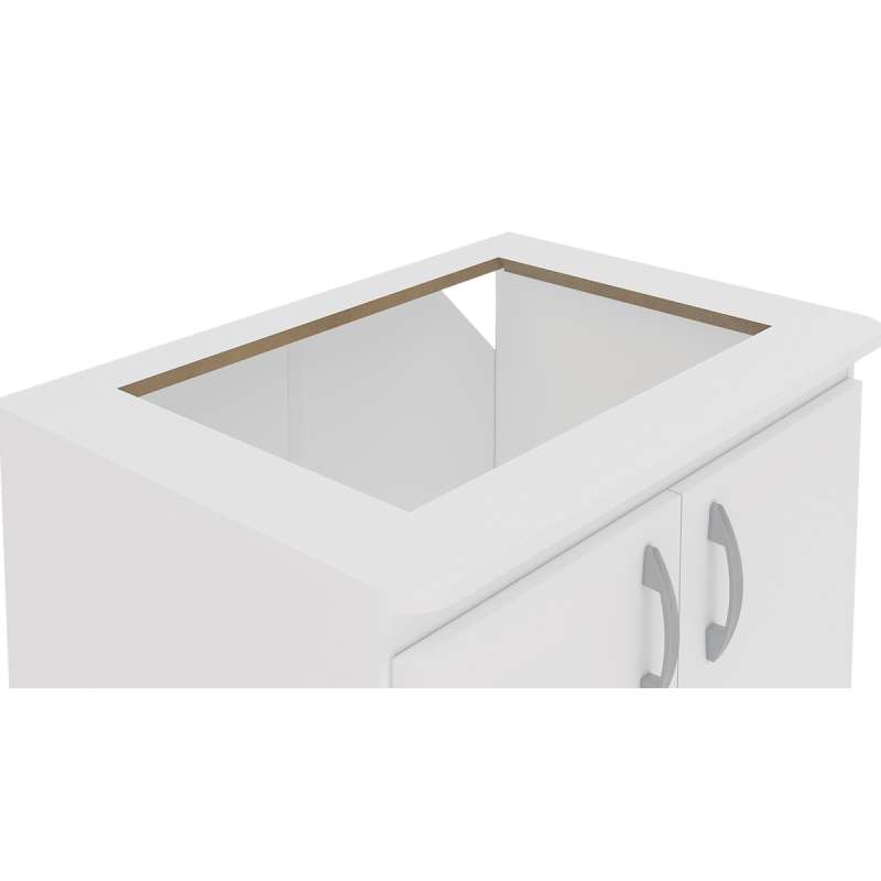 Balcão para Cooktop Natal Branco Politorno - Branco