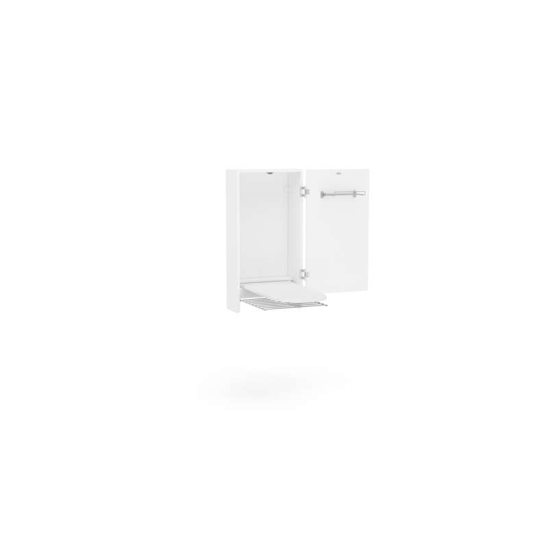 Armário Aéreo com Mesa de Passar Maceió Branco Politorno - Branco