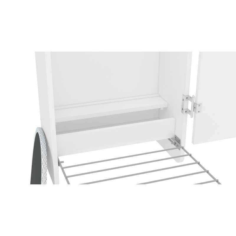 Armário Aéreo com Mesa de Passar Maceió Branco Politorno - Branco