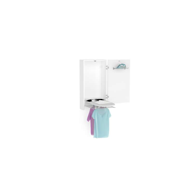 Armário Aéreo com Mesa de Passar Maceió Branco Politorno - Branco