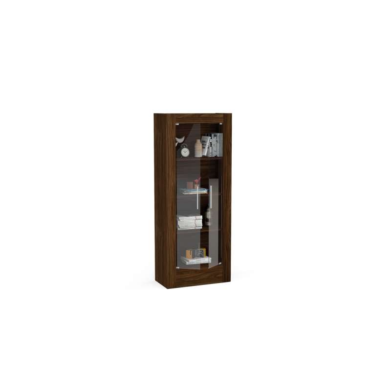 Estante Moderna com Portas Leblon Imbuia Politorno - Imbuia