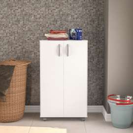 Armário Organizador Limeira Baixo Branco Politorno - Branco Armário Organizador Limeira Baixo Branco Politorno - Branco