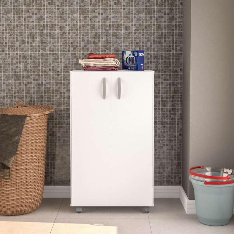 Arm&aacute;rio Organizador Limeira Baixo Branco Politorno - Branco