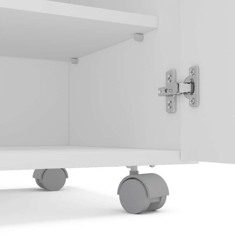 Arm&aacute;rio Organizador Limeira Baixo Branco Politorno - Branco